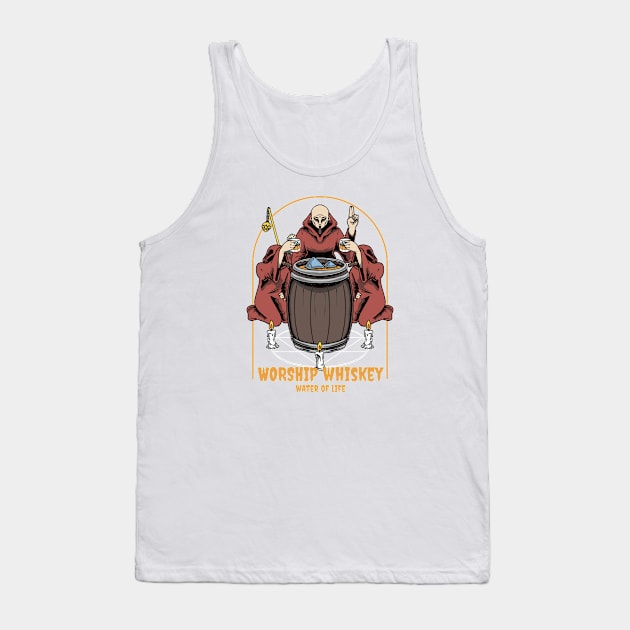 Worship Whiskey Tank Top by Prog Art N